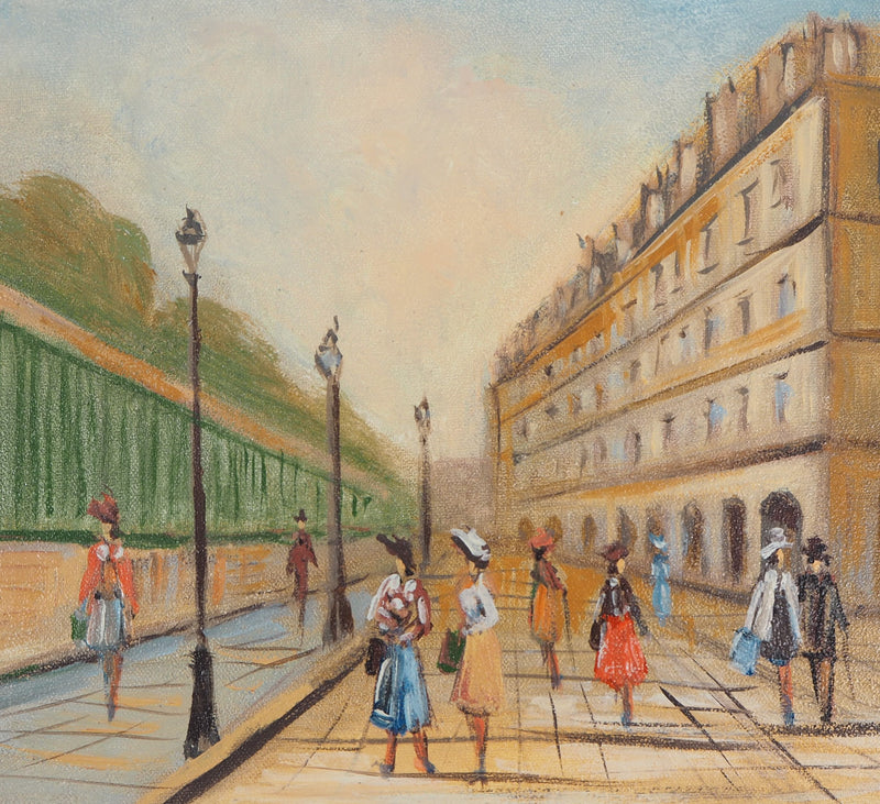 Michel PABOIS : Rue de Rivoli - Tableau (détail)