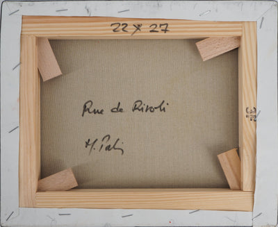 Michel PABOIS : Rue de Rivoli - Tableau (détail)