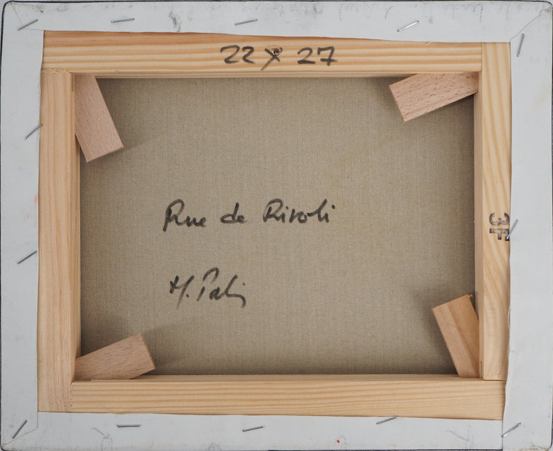 Michel PABOIS : Rue de Rivoli - Tableau (détail)