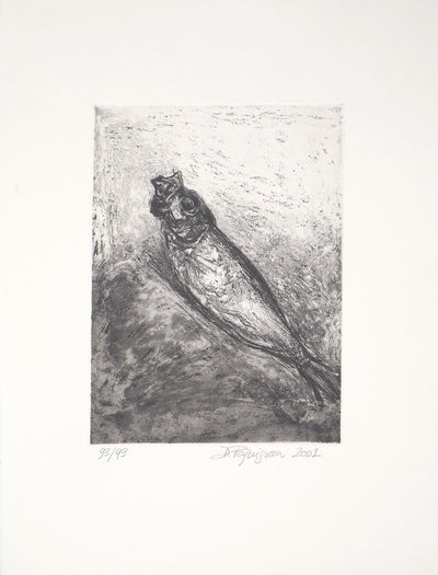 Didier PAGUIGNON : Hareng fumé - Gravure (détail)