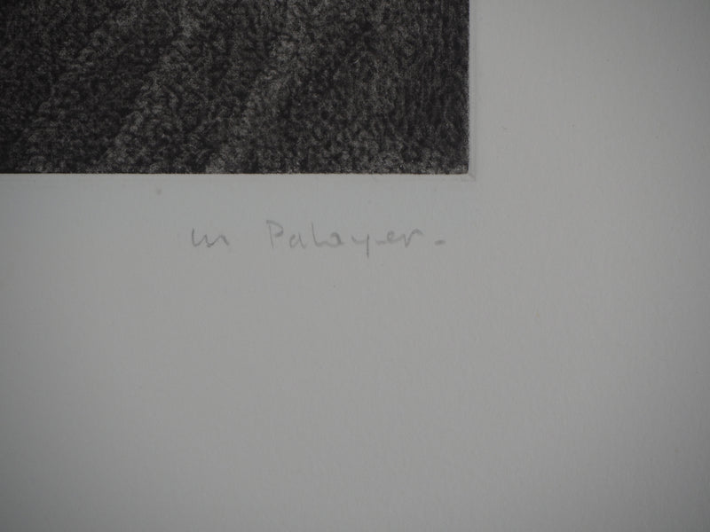 Monique PALAYER : Crète I - Gravure (détail)