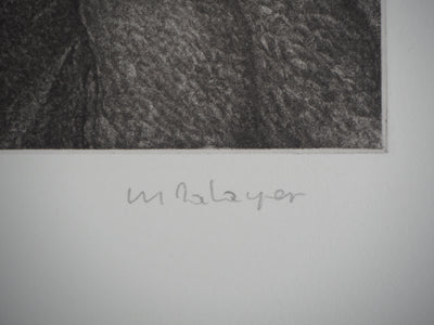 Monique PALAYER, : Promenade I - Gravure (détail)