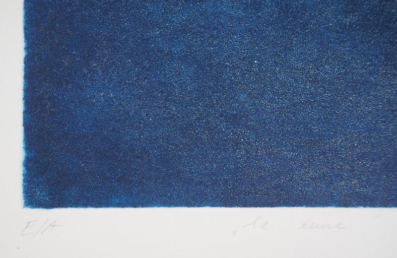 Teresa PANASIUK : La lune - Gravure (détail)