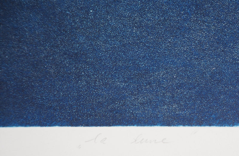 Teresa PANASIUK : La lune - Gravure (détail)