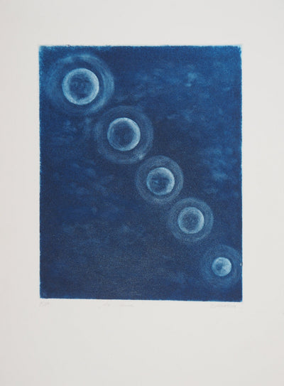 Teresa PANASIUK : La lune - Gravure (détail)