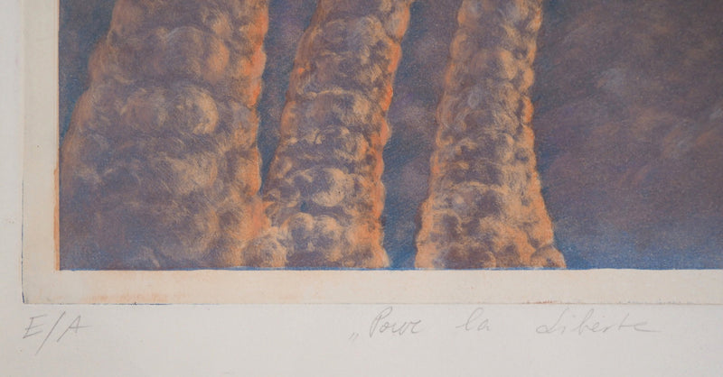 Teresa PANASIUK : Pour la liberté, 1984 - Gravure (détail)