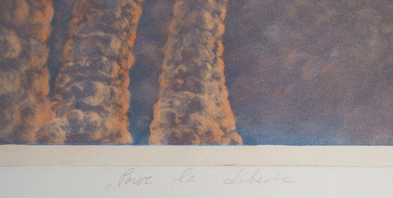 Teresa PANASIUK : Pour la liberté, 1984 - Gravure (détail)
