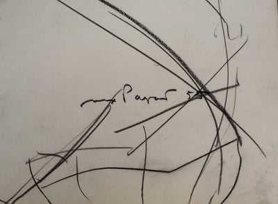 Max PAPART : Hommage à madame Cézanne, 1955 - Dessin (détail)
