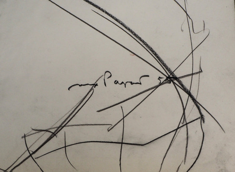 Max PAPART : Hommage à madame Cézanne, 1955 - Dessin (détail)