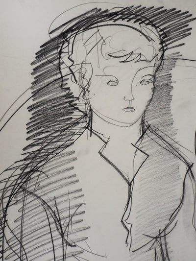 Max PAPART : Hommage à madame Cézanne, 1955 - Dessin (détail)