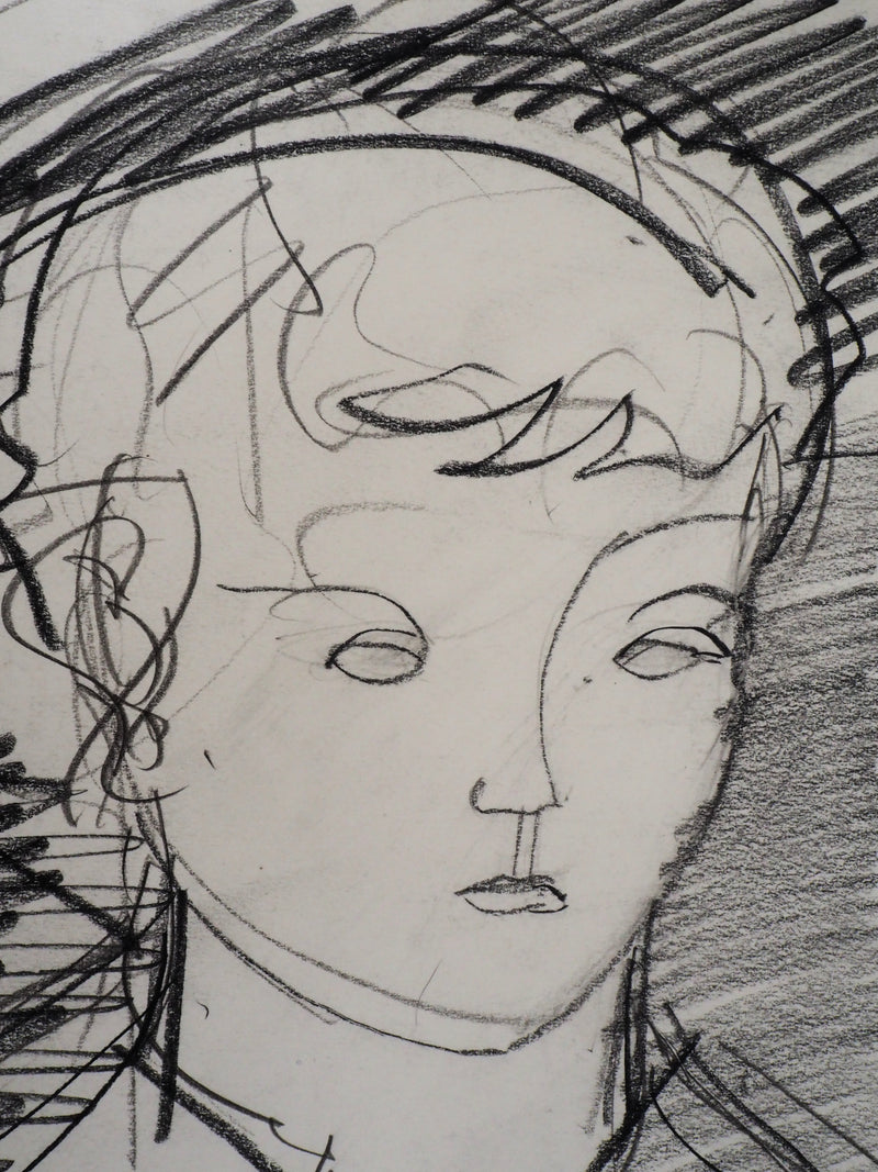 Max PAPART : Hommage à madame Cézanne, 1955 - Dessin (détail)