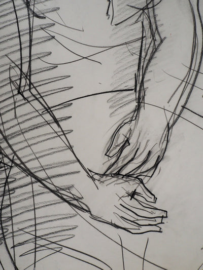 Max PAPART : Hommage à madame Cézanne, 1955 - Dessin (détail)