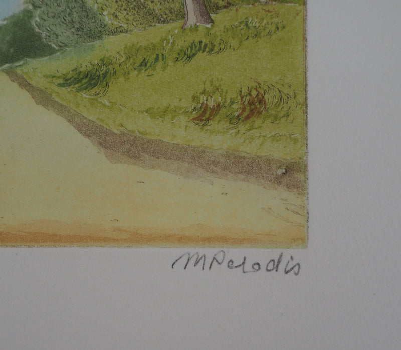 Michel PARADIS : Le chemin - Gravure (détail)