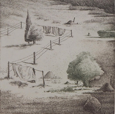 Michel PARADIS : Entrevue - Gravure (détail)
