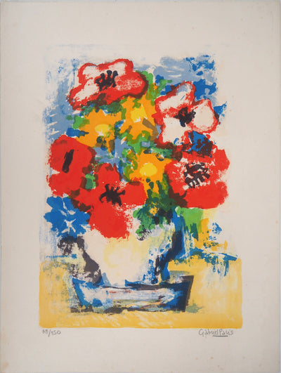 Gabriel PARIS : Bouquet - Lithographie