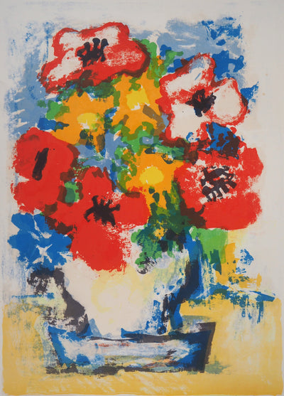 Gabriel PARIS : Bouquet - Lithographie (détail)