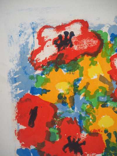 Gabriel PARIS : Bouquet - Lithographie (détail)