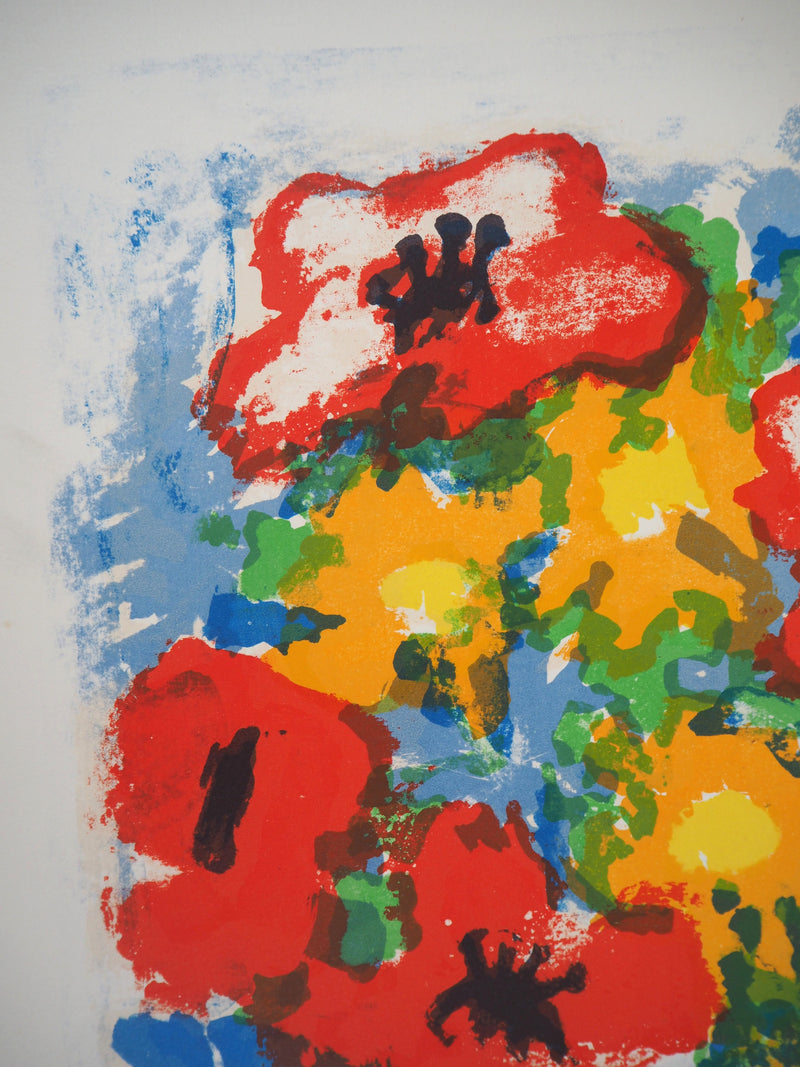 Gabriel PARIS : Bouquet - Lithographie (détail)