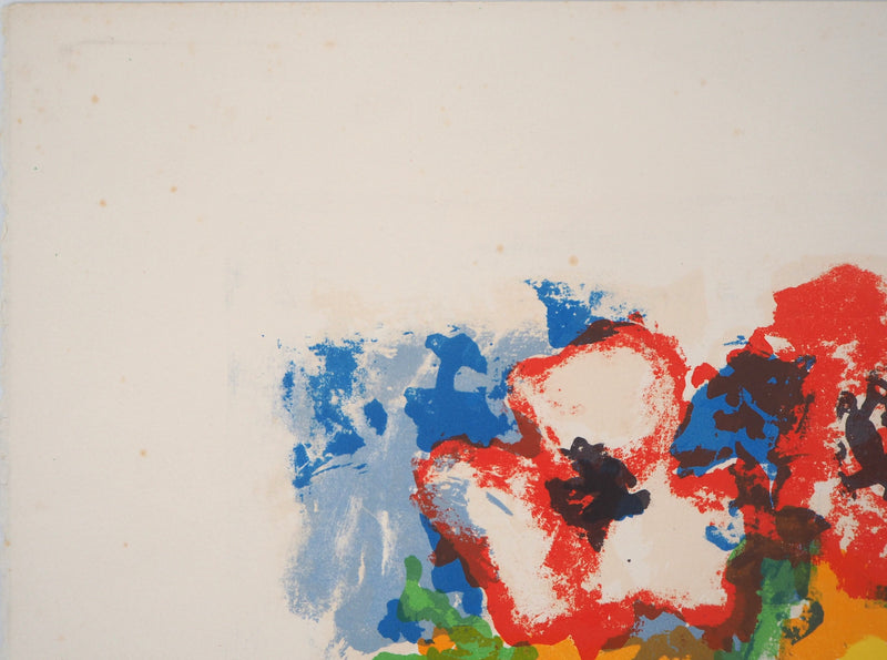 Gabriel PARIS : Bouquet - Lithographie (détail)