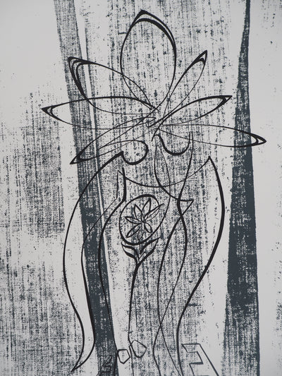 Georges PATITUCCI : La femme fleur, 1980 - Sérigraphie (détail)