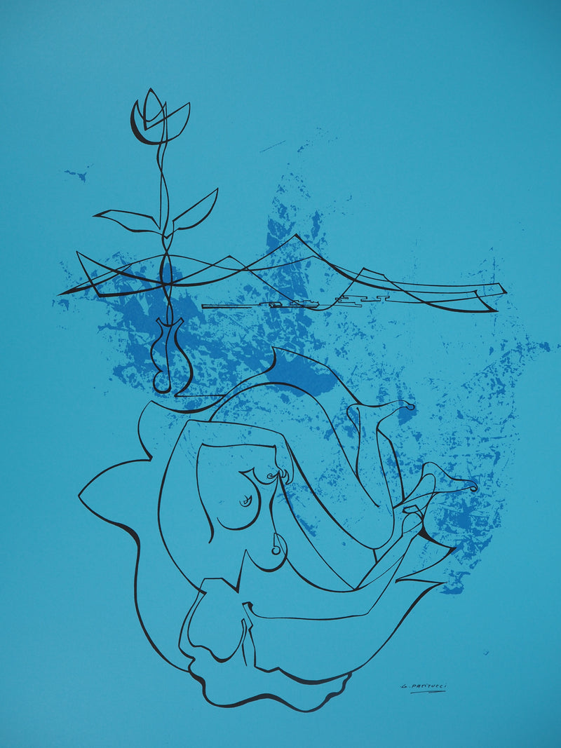 Georges PATITUCCI : La rose et la belle, 1980 - Sérigraphie (détail)