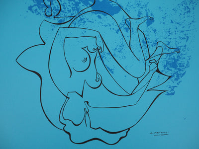 Georges PATITUCCI : La rose et la belle, 1980 - Sérigraphie (détail)