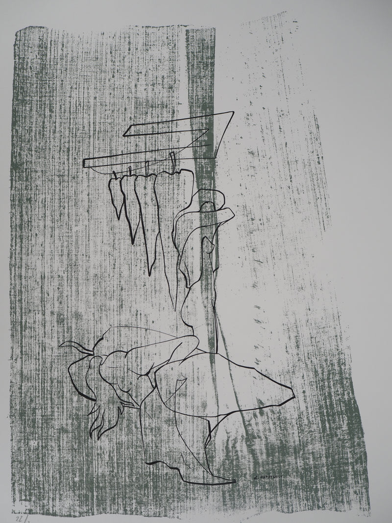 Georges PATITUCCI : Rouge piment, 1980 - Sérigraphie (détail)