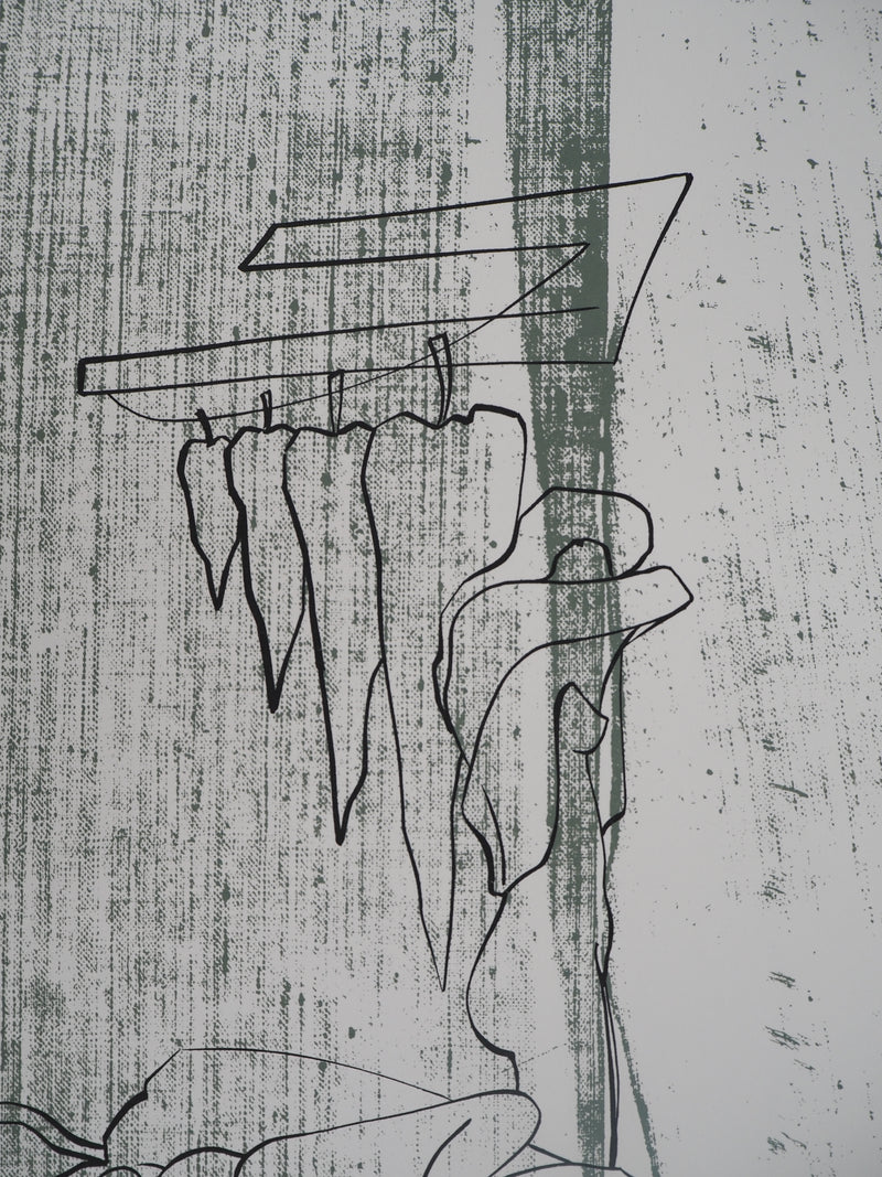 Georges PATITUCCI : Rouge piment, 1980 - Sérigraphie (détail)