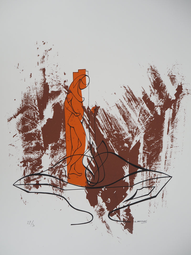 Georges PATITUCCI : Sensualité féminine, 1980 - Sérigraphie (détail)
