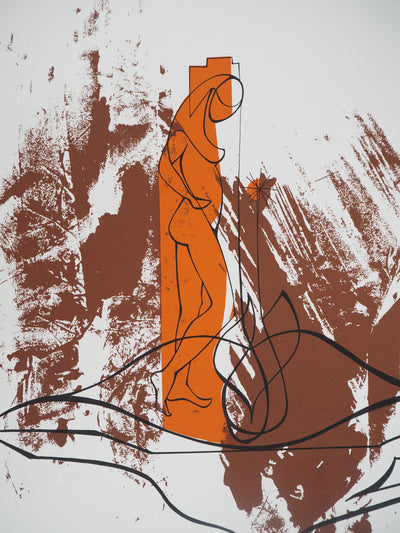 Georges PATITUCCI : Sensualité féminine, 1980 - Sérigraphie (détail)