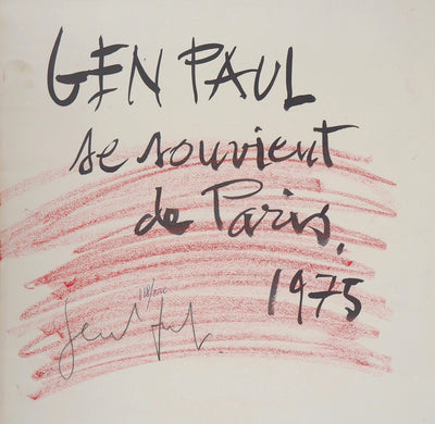 Gen PAUL : Se souvient de Paris, 1975 - art