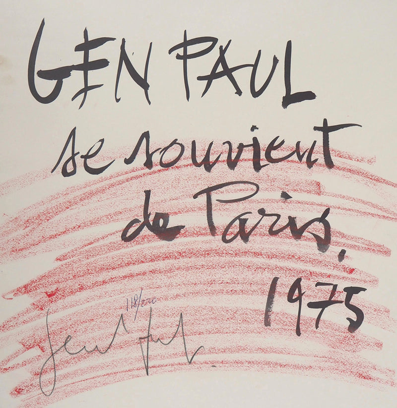 Gen PAUL : Se souvient de Paris, 1975 - art (détail)