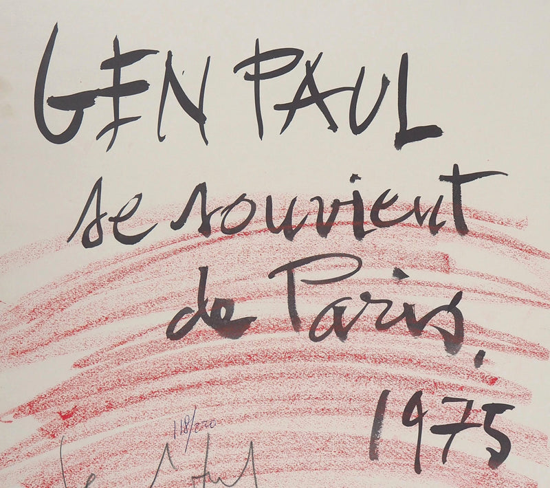 Gen PAUL : Se souvient de Paris, 1975 - art (détail)
