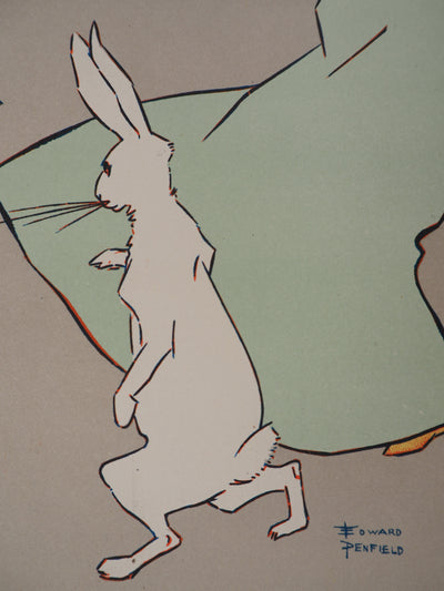 Edward PENFIELD : Alice et son lapin, 1895 - Affiche (détail)