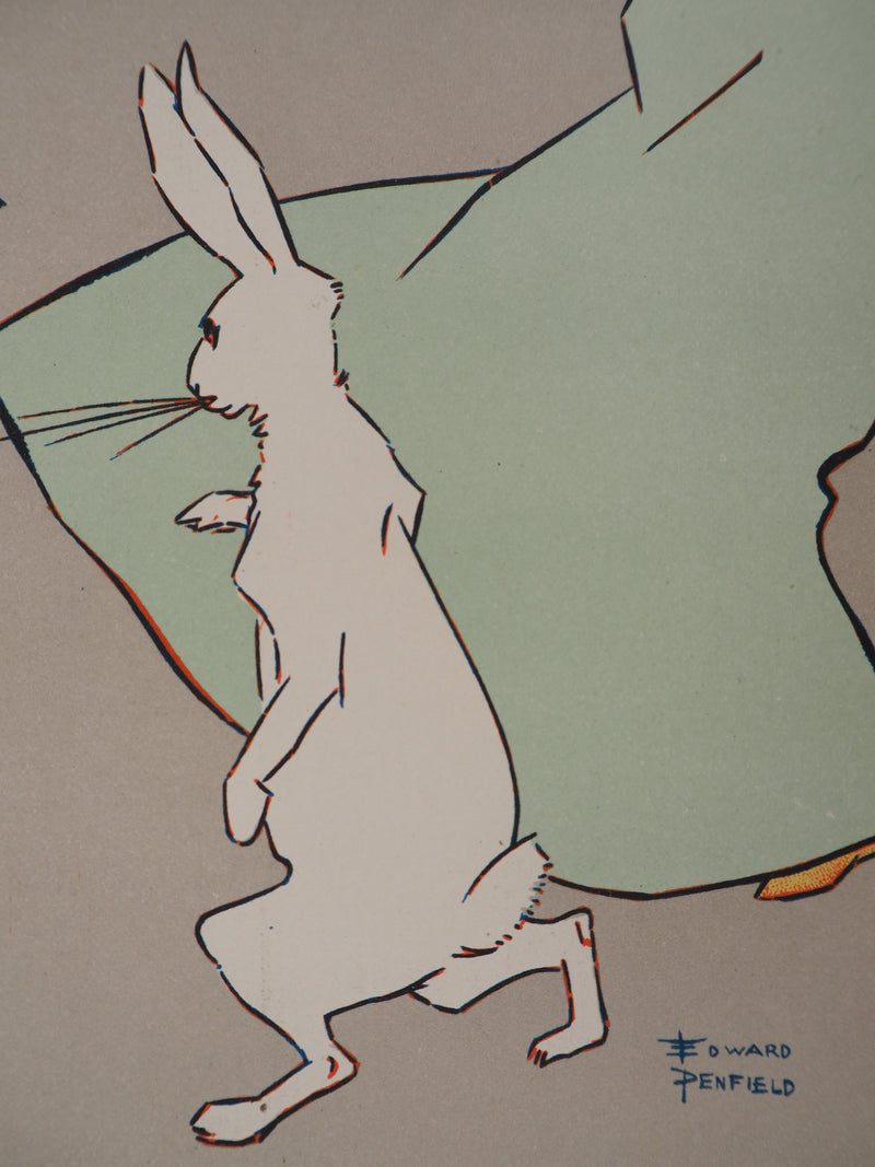 Edward PENFIELD : Alice et son lapin, 1895 - Affiche (détail)