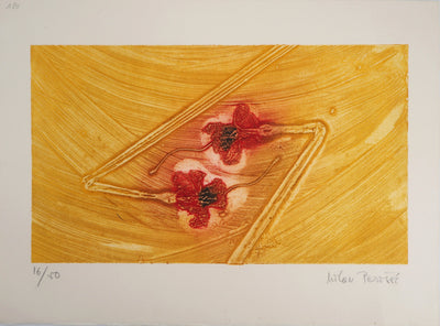 Milan PERISIC : Fleurs dormantes - Gravure