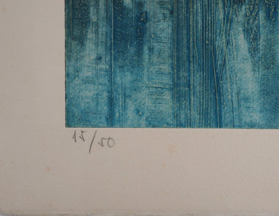 Milan PERISIC : Plume - Gravure (détail)