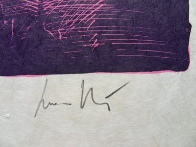 Cesare PEVERELLI : Pleine Lune - Lithographie (détail)