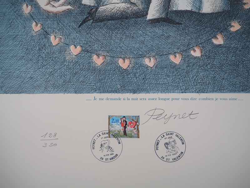 Raymond PEYNET : Les amoureux : nuit d&