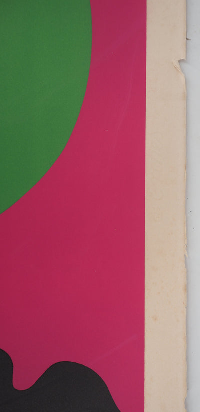 Jean PIAUBERT : Composition lunaire - Lithographie (détail)
