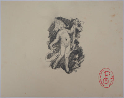 Georges PICARD : Putto - Dessin (détail)