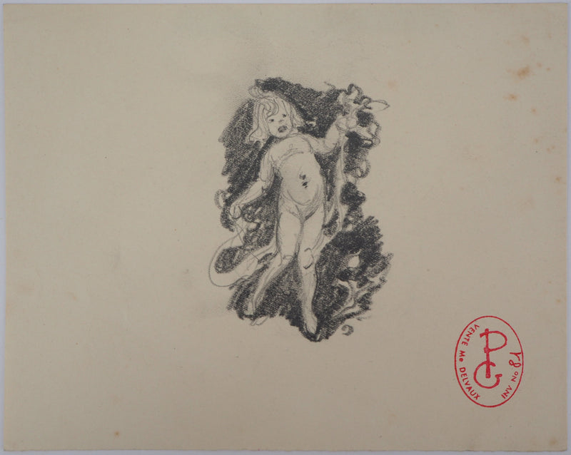 Georges PICARD : Putto - Dessin (détail)