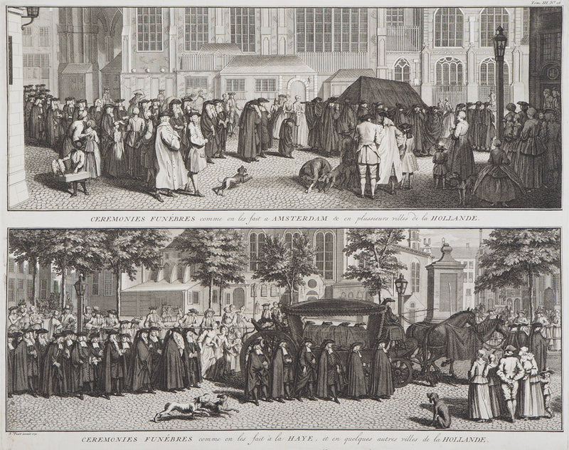 Bernard PICART : Cérémonies funèbres - Gravure