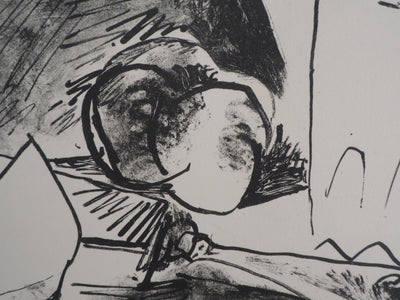Pablo PICASSO : Pomme, verre et couteau, Lithographie originale (photo de détail 4) - Crédit photo : Galerie Art.Paris