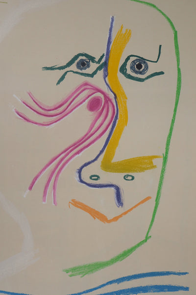 Pablo PICASSO : Hommage à René Char, Affiche originale (photo de détail 4) - Crédit photo : Galerie Art.Paris