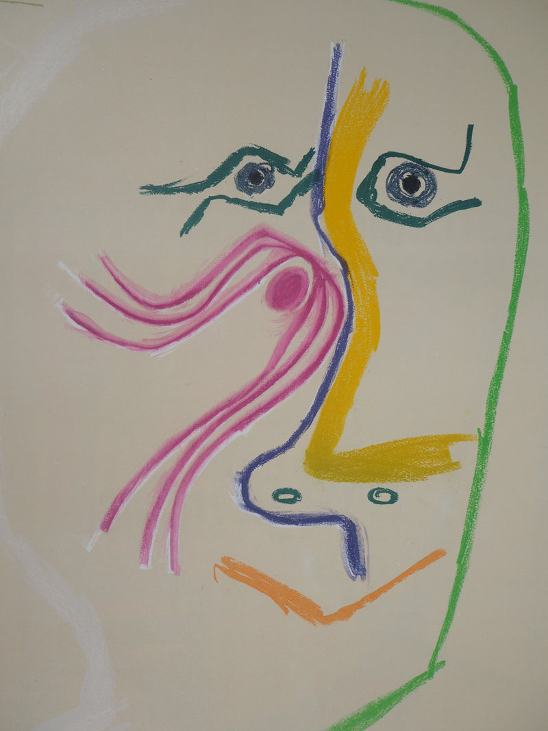Pablo PICASSO : Hommage à René Char, Affiche originale (photo de détail 5) - Crédit photo : Galerie Art.Paris
