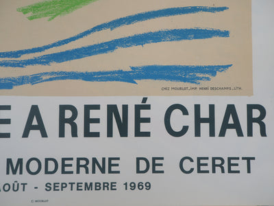 Pablo PICASSO : Hommage à René Char, Affiche originale (photo de détail 6) - Crédit photo : Galerie Art.Paris