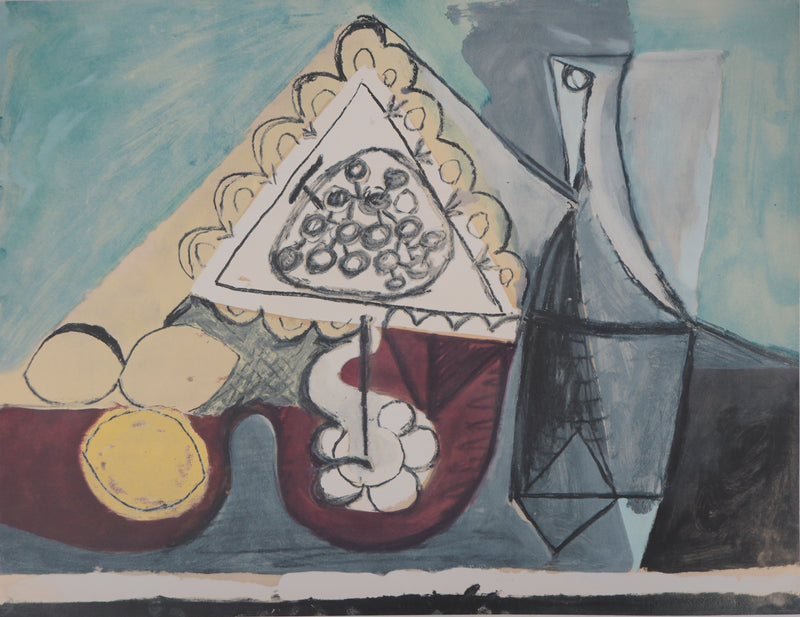 Pablo PICASSO : Table aux citrons - Lithographie