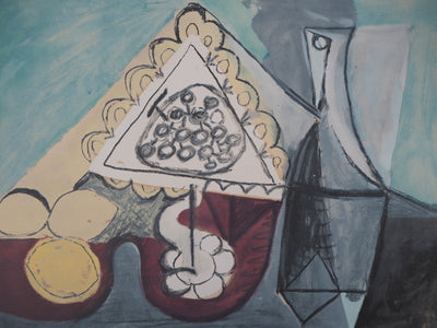 Pablo PICASSO : Table aux citrons - Lithographie (détail)