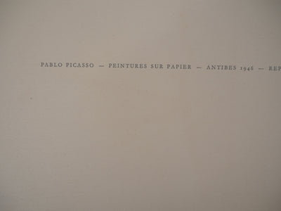Pablo PICASSO : Table aux citrons - Lithographie (détail)
